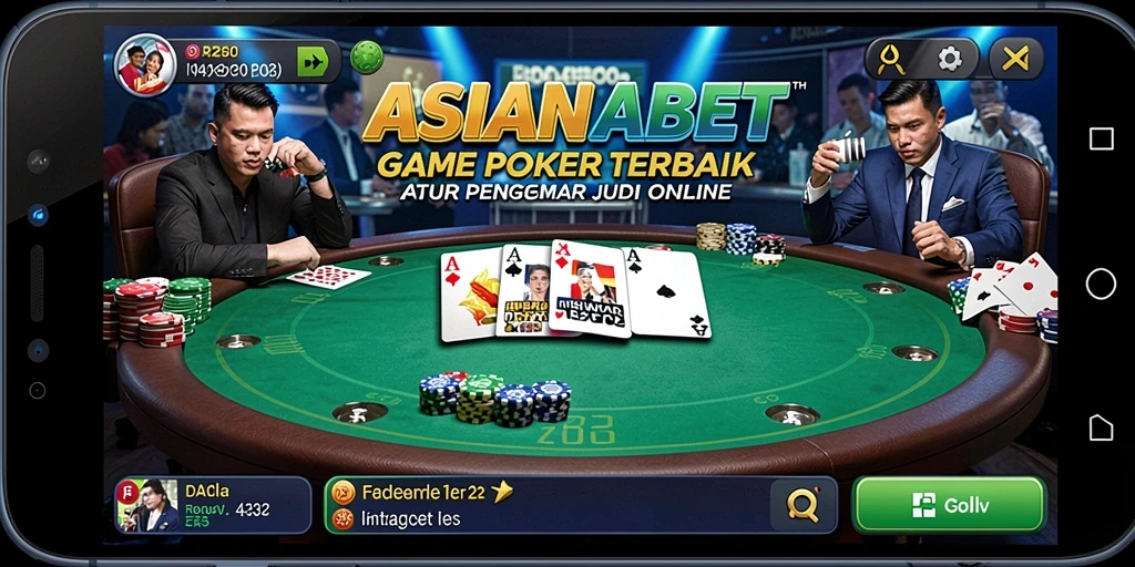 Tampilan menarik gameplay Poker yang mendebarkan
