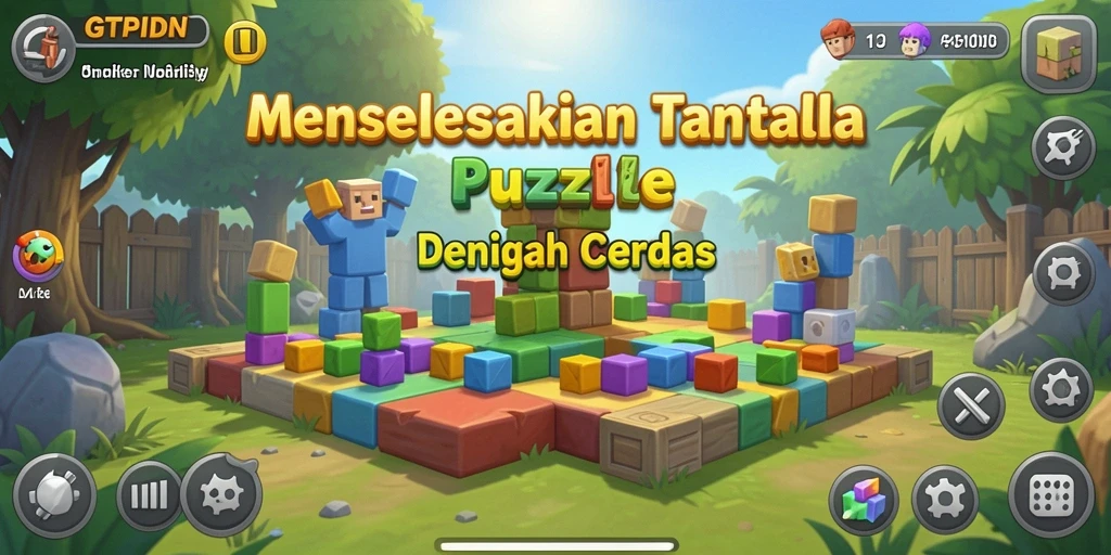 Tampilan gameplay GTPIDN yang menantang dan penuh warna.