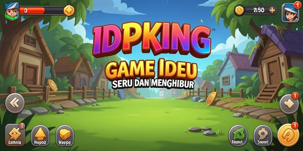 Tampilan gameplay menarik dari IDPKING yang menunjukkan kemajuan Idle.