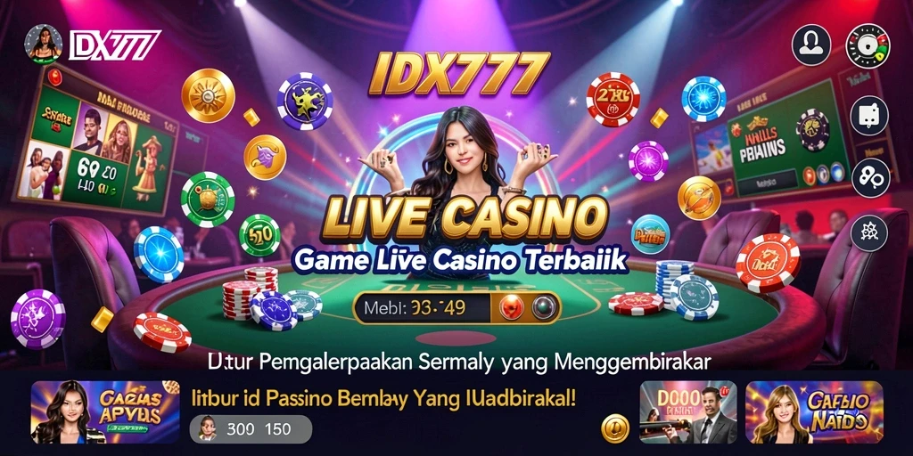 Menampilkan dealer live dan gameplay seru di IDX777.