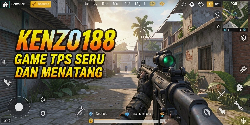 Tampilan gameplay KENZO188 yang mendebarkan dan aksi tembak-menembak yang seru.