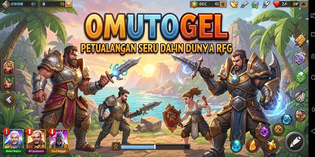 Screenshot gameplay OMUTOGEL menampilkan aksi seru dalam dunia RPG.