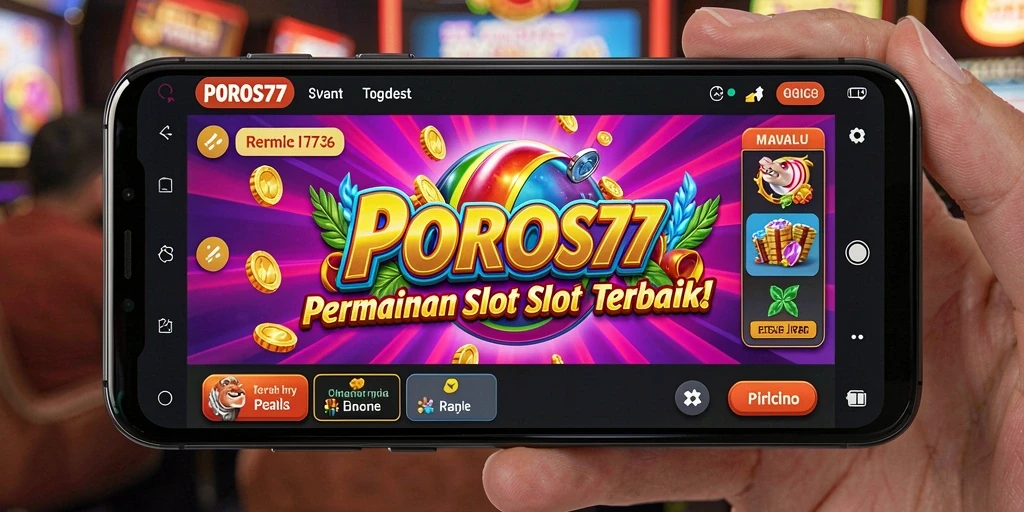 Tampilan gameplay POROS77 yang menakjubkan dan penuh warna.